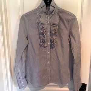 J.Crew Frances Stripe Tuxedo Shirt